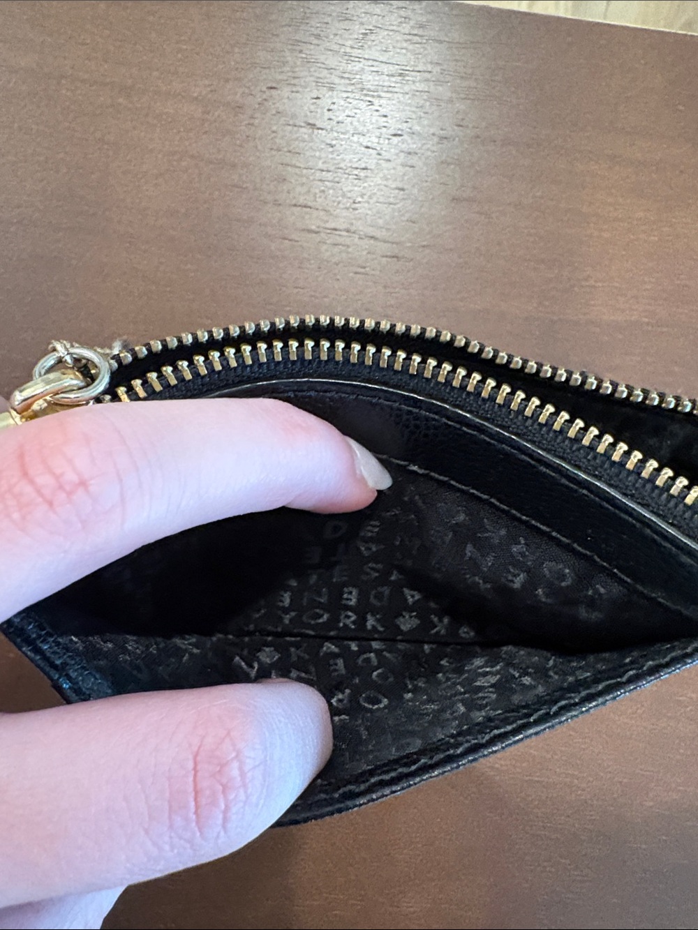 kate spade Black Glitter Keyring Card Case - Picture 4 of 5